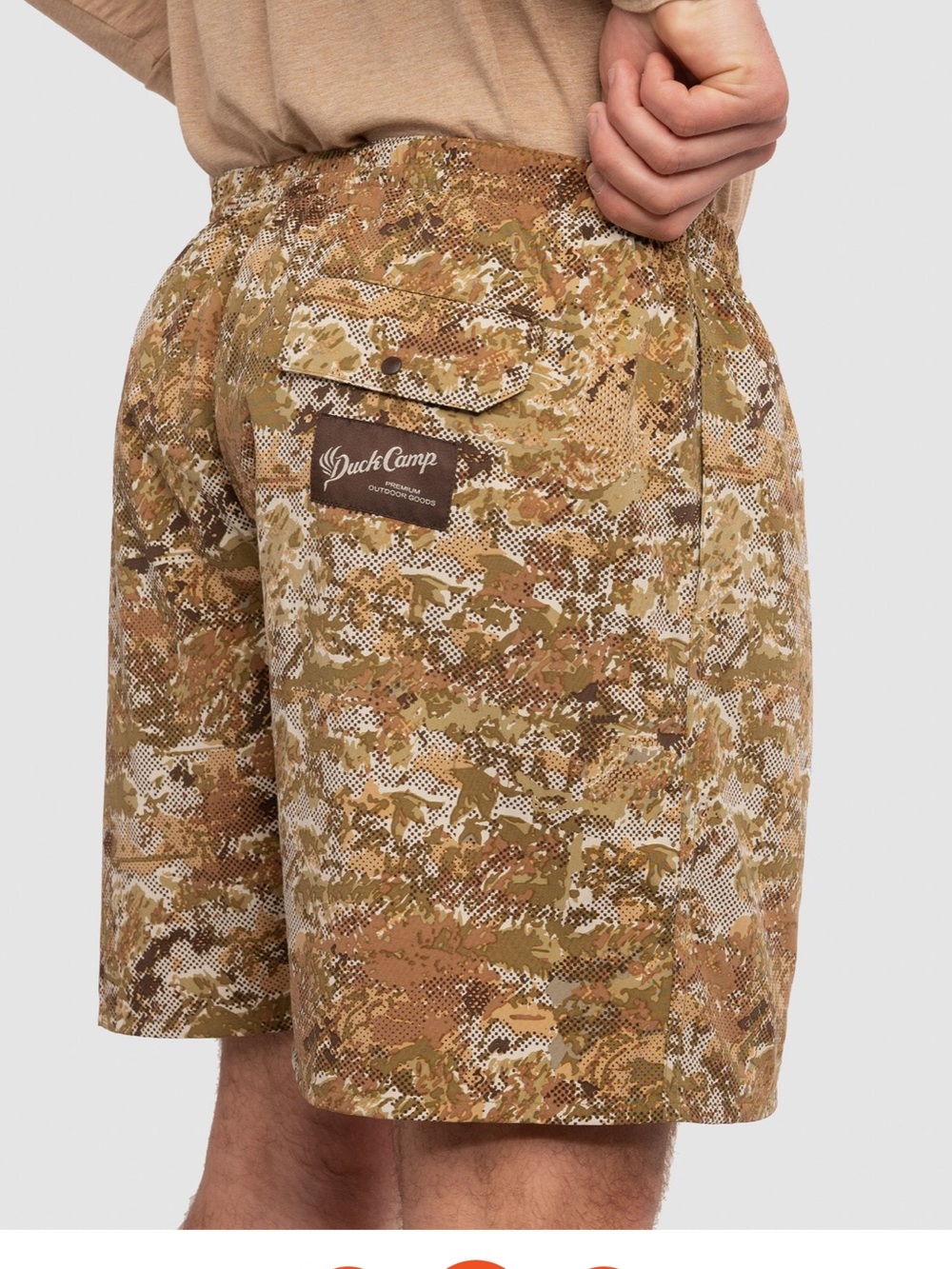 Duck Camp Camo Outdoor Shorts 7” new - Picture 4 of 5